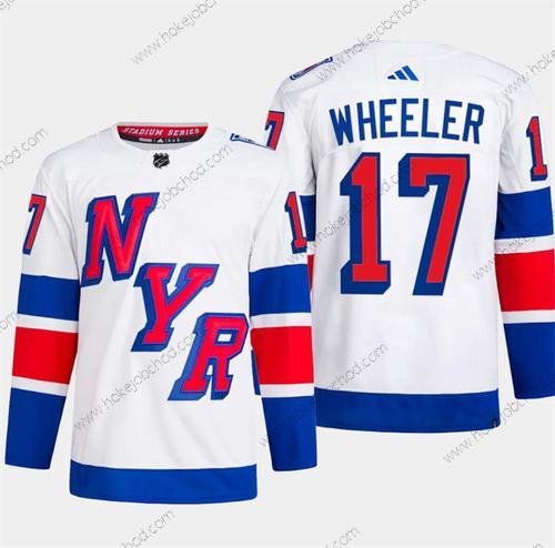 Muž New York Rangers #17 Blake Wheeler Bílý 2024 Stadium Series Sešitý Dres