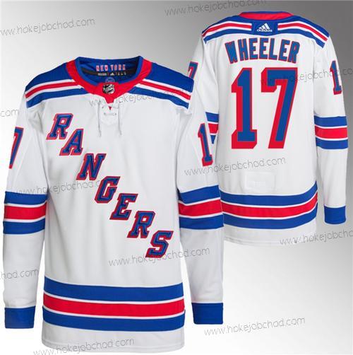 Muž New York Rangers #17 Blake Wheeler Bílý Sešitý Dres