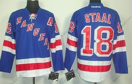 Muž New York Rangers #18 Marc Staal Modrý Dres