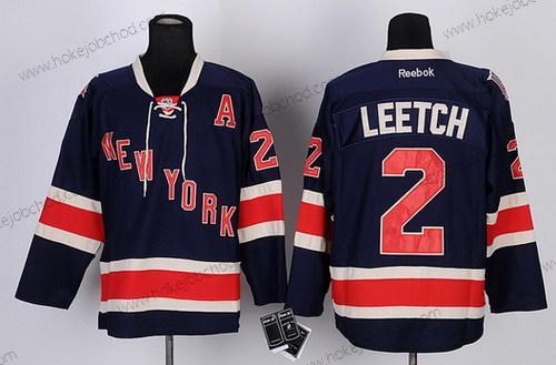 Muž New York Rangers #2 Brian Leetch Námořnictvo Modrý Alternativní 85Th Dres