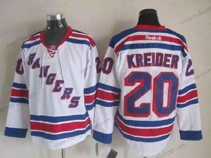 Muž New York Rangers #20 Chris Kreider Bílý Dres