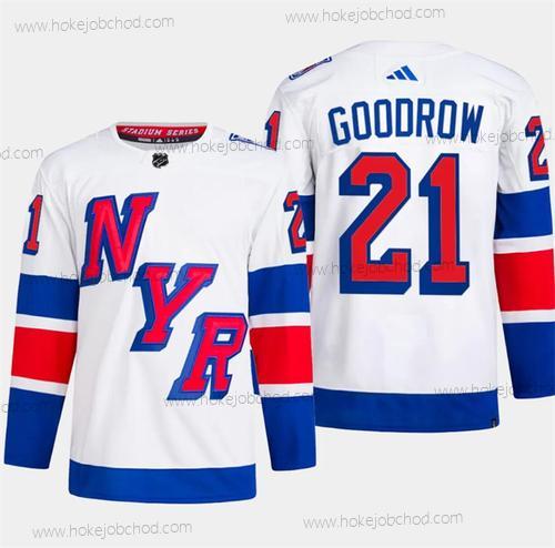 Muž New York Rangers #21 Barclay Goodrow Bílý 2024 Stadium Series Sešitý Dres