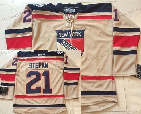 Muž New York Rangers #21 Derek Stepan 2012 Zimní Klasický Krémová Dres