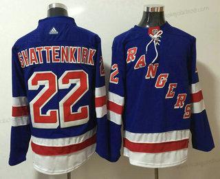 Muž New York Rangers #22 Kevin Shattenkirk Royal Modrý Domácí 2017-2018 Hokejový Sešitý NHL Dres