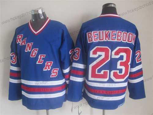 Muž New York Rangers #23 Jeff Beukeboom Modrý CCM Vintage Dres