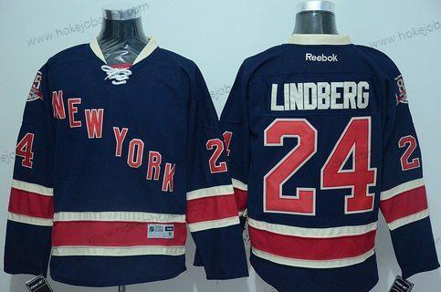 Muž New York Rangers #24 Oscar Lindberg Námořnictvo Modrý Alternativní 85Th Dres