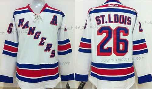 Muž New York Rangers #26 Martin St. Louis Bílý Dres