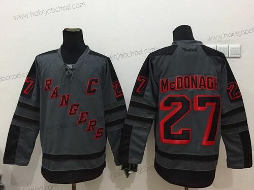 Muž New York Rangers #27 Ryan Mcdonagh Charcoal Šedá Dres