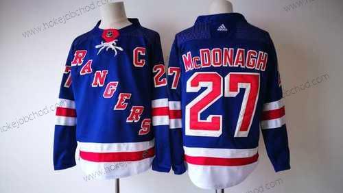 Muž New York Rangers #27 Ryan Mcdonagh Royal Modrý Domácí 2017-2018 Hokejový Sešitý NHL Dres