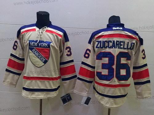 Muž New York Rangers #36 Mats Zuccarello 2012 Zimní Klasický Krémová Dres