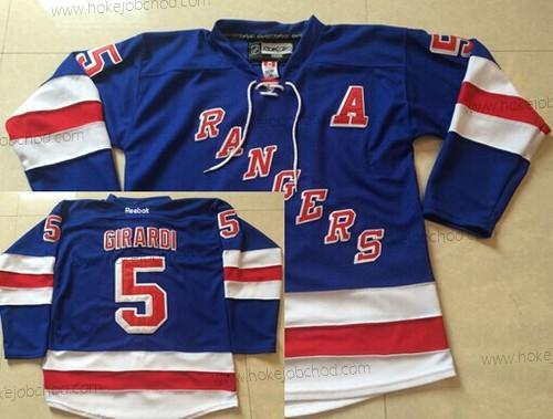 Muž New York Rangers #5 Dan Girardi Modrý Dres