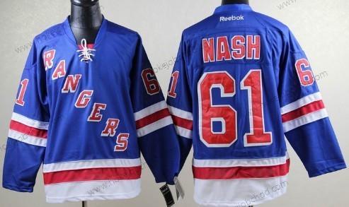 Muž New York Rangers #61 Rick Nash Modrý Dres