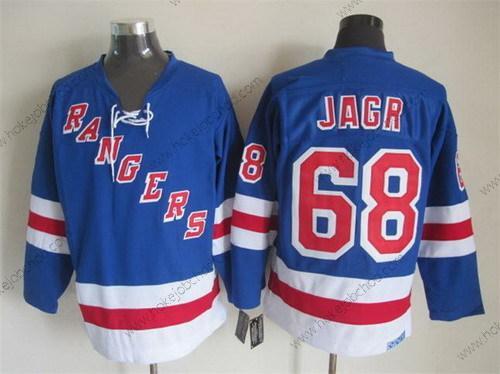 Muž New York Rangers #68 Jaromir Jagr Modrý Retro CCM Dres