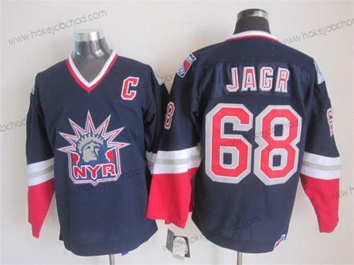 Muž New York Rangers #68 Jaromir Jagr Námořnictvo Modrý Retro CCM Dres