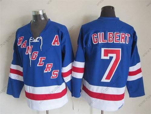 Muž New York Rangers #7 Rod Gilbert Modrý Retro CCM Dres