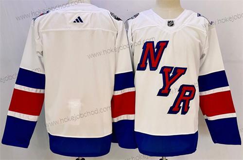 Muž New York Rangers Prázdný Bílý 2024 Stadium Series Sešitý Dres