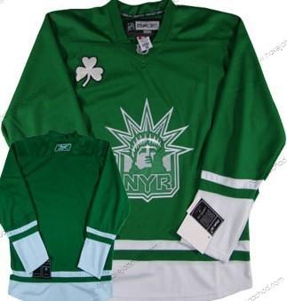 Muž New York Rangers Prázdný St. Patrick’S Day Zelená Dres