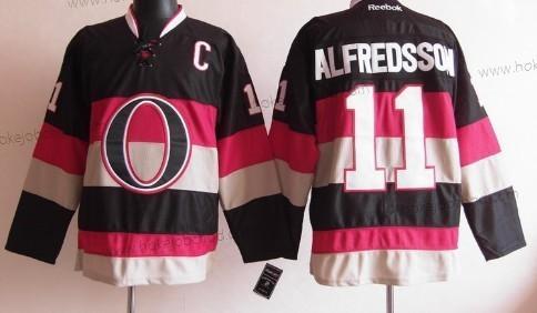 Muž Ottawa Senators #11 Daniel Alfredsson Černá Alternativní Dres