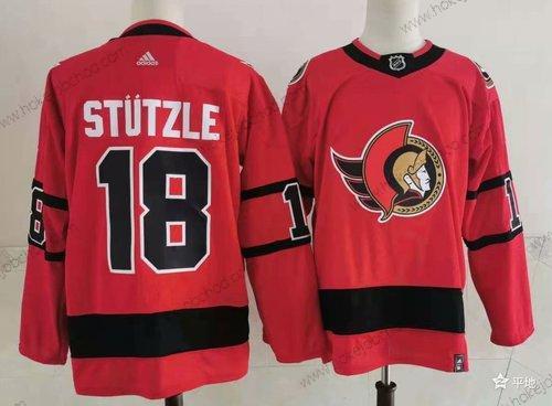 Muž Ottawa Senators #18 Tim Stutzle Červené 2021 Obrácený Retro Autentické Dres