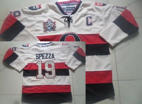 Muž Ottawa Senators #19 Jason Spezza 2014 Heritage Klasický Krémová Dres