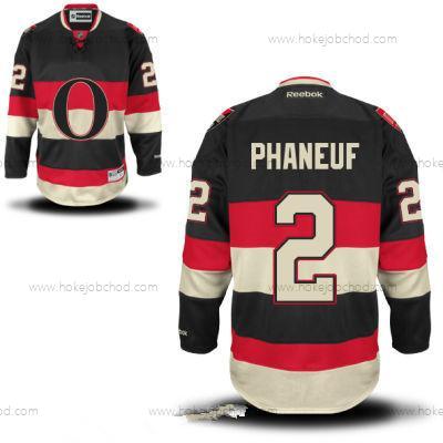 Muž Ottawa Senators #2 Dion Phaneuf Černá Alternativní Reebok Hokejový Sešitý NHL Dres