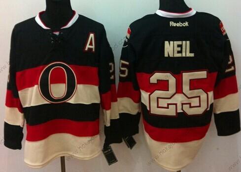 Muž Ottawa Senators #25 Chris Neil Černá Alternativní Dres