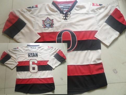 Muž Ottawa Senators #6 Bobby Ryan 2014 Heritage Klasický Krémová Dres