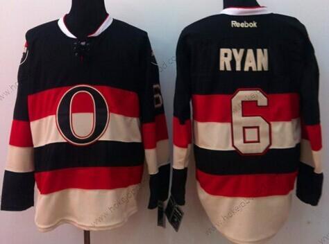 Muž Ottawa Senators #6 Bobby Ryan Černá Alternativní Dres