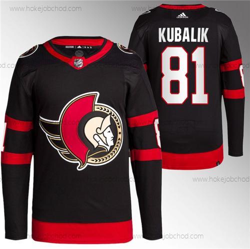 Muž Ottawa Senators #81 Dominik Kubalik Černá Premier Breakaway Sešitý Dres