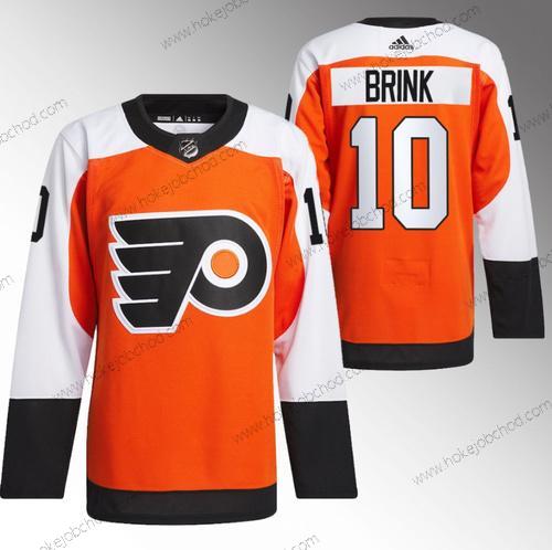 Muž Philadelphia Flyers #10 Bobby Brink 2023-24 Oranžová Sešitý Dres