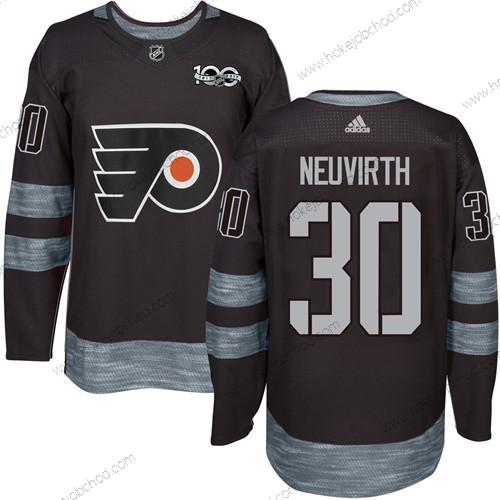 Muž Philadelphia Flyers #30 Michal Neuvirth Černá 1917-2017 100th Výročí Sešitý NHL Dres