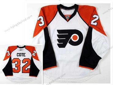 Muž Philadelphia Flyers #32 Riley Cote Bílý 2008-09 Dres