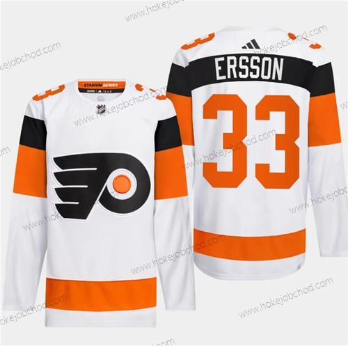 Muž Philadelphia Flyers #33 Samuel Ersson Bílý 2024 Stadium Series Sešitý Dres