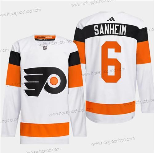 Muž Philadelphia Flyers #6 Travis Sanheim Bílý 2024 Stadium Series Sešitý Dres