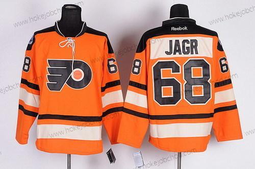 Muž Philadelphia Flyers #68 Jaromir Jagr 2012 Zimní Klasický Oranžová Dres