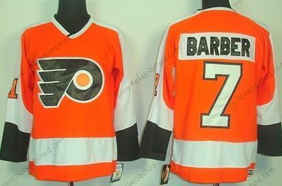 Muž Philadelphia Flyers #7 Bill Barber Oranžová Retro CCM Dres