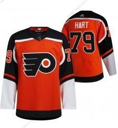 Muž Philadelphia Flyers #79 Carter Hart Oranžová 2021 Obrácený Retro Autentické Dres