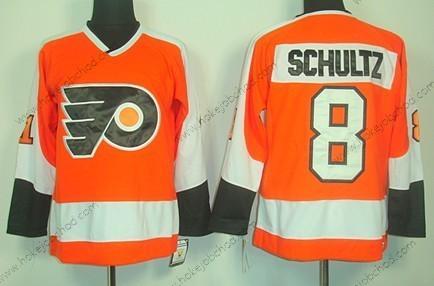 Muž Philadelphia Flyers #8 Dave Schultz Oranžová Retro CCM Dres