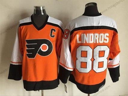 Muž Philadelphia Flyers #88 Eric Lindros 1997-98 Oranžová CCM Vintage Dres