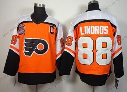 Muž Philadelphia Flyers #88 Eric Lindros Stanley Cup Oranžová Retro CCM Dres