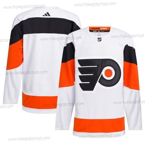 Muž Philadelphia Flyers Prázdný Bílý 2024 Stadium Series Sešitý Dres