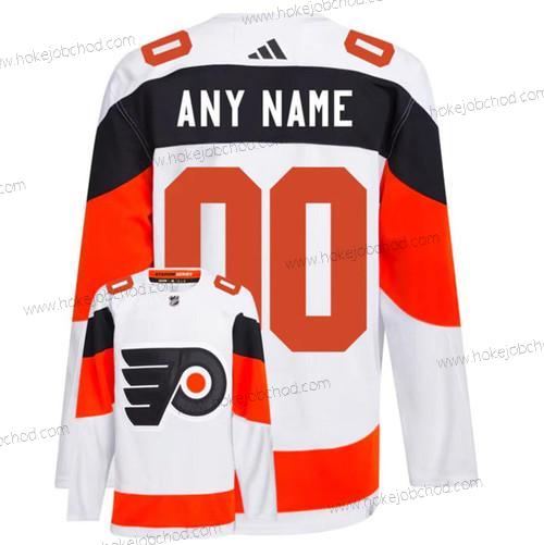 Muž Philadelphia Flyers Přizpůsobené Bílý 2024 Stadium Series Sešitý Dres