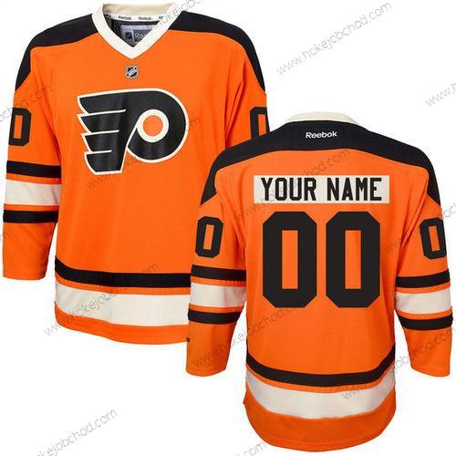 Muž Philadelphia Flyers Přizpůsobené Oranžová Náhradní Sešitý NHL Reebok Hokejový Dres