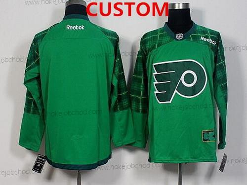 Muž Philadelphia Flyers Přizpůsobené Zelená 2016 St. Patrick’S Day Hokejový Dres