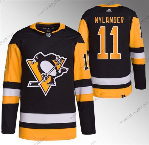 Muž Pittsburgh Penguins #11 Alex Nylander Černá Sešitý Dres1