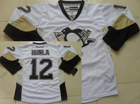 Muž Pittsburgh Penguins #12 Jarome Iginla Bílý Dres