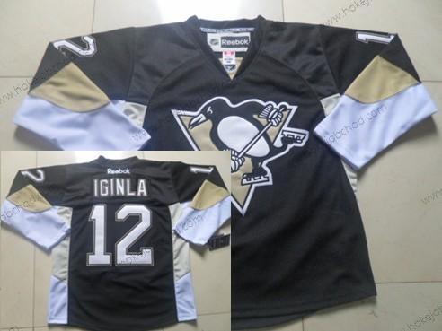 Muž Pittsburgh Penguins #12 Jarome Iginla Černá Dres