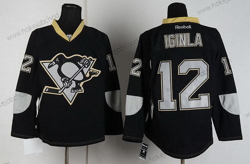 Muž Pittsburgh Penguins #12 Jarome Iginla Černá Ice Dres