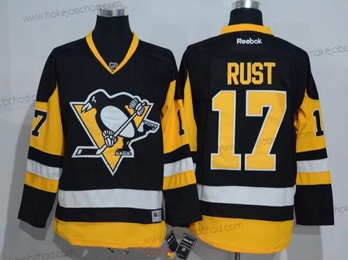 Muž Pittsburgh Penguins #17 Bryan Rust Černá Alternativní Sešitý NHL Reebok Hokejový Dres