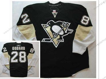 Muž Pittsburgh Penguins #28 Eric Godard Černá 2008-09 Dres